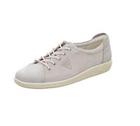 ECCO Sneaker Soft 2.0 Damen Grau/Rose, leichte und flexible Sohle, Größe 40