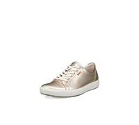 ECCO Damen Soft 7 430003 Full Grain Leather Pure White Gold Trainer 42 EU