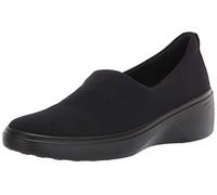 ECCO Damen Soft 7 Wedge Sneaker Slipper, Black, 40 EU