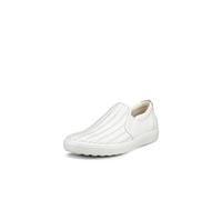 ECCO Damen Soft 7 Woven Slip On 2.0 Sneaker, Weiss/opulenter Garten, 38/38.5 EU