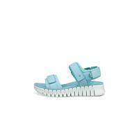 ECCO Damen Gruuv Sol Nubuck Knöchelriemen Sandalen Aquatic Blau 39