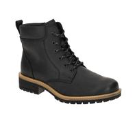 Schnürboots ECCO "ELAINA", Damen, Gr. 39, schwarz, Nubukleder, Schuhe Schnürboots, Schnürstiefelette, Boots mit Profilsohle (34356609-39) schwarz