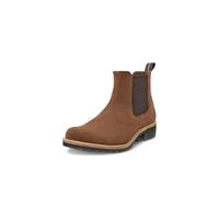 Chelseaboots ECCO "ELAINA", Damen, Gr. 38, braun (camelfarben), Veloursleder, Schuhe Chelseaboots, Schlupfboots, Herbstboots, Stiefelette mit Stretcheinsätze (76169618-38) camelfarben