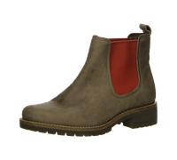 Ecco Elaine Chelsea Stiefelette grau rot 24460302064 - Größe 35