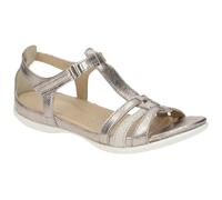Ecco ECCO FLASH, Damen Knöchelriemchen Sandalen, Silber (WARM GREY METALLIC/MOON ROCK57462), 35 EU (3 Damen UK)