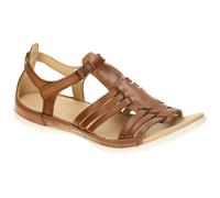 Sandale ECCO "FLASH", Damen, Gr. 43, braun, Glattleder, unifarben, Schuhe Sandale, Sommerschuh, Urlaubsschuh mit Klettverschluss (51061131-43) braun