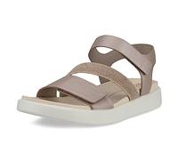 Ecco Damen Sandale FLOWT W – flach – Grau-Rosa Metallic – Größe 36 EU