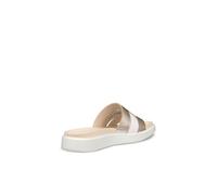 ECCO FLOWT W Damen Lederpantolette gold beige weiß 42