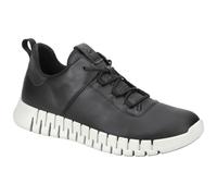 ECCO Sneaker Gruuv Lea (aus Nubukleder) schwarz/weiss Herren, Größe Euro (US) 45