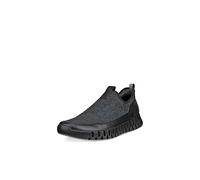 ECCO Gruuv Easy Slip on Sneaker für Herren, Schwarz/Magnet, 8-8.5