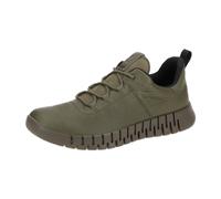ECCO Sneaker Gruuv Lea GTX Glattleder GORE-TEX khakigrün Herren Größe 45