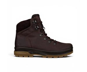 Ecco Herren braune Leder wasserdichte Schnürstiefel - Rugged Track 25 EU44