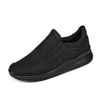 Ecco Herren Slipper Irving Oil Nubuck Schwarz Größe 42
