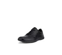 Ecco Schnürschuh Irving – Leder, gepolsterter Schaftrand – Herren Schwarz Gr. 50