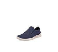 Ecco Irving Schuhe Slipper blau perforiert 511644 für Herren, blau, Gr. 50 EU