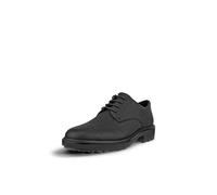 ECCO Herren Oslo Plain Toe Oxford, Schwarzes genarbtes Leder, 39.5/40 EU
