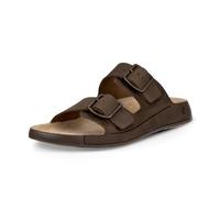 ECCO Cozmo Herren-Sandale mit zwei Riemen, Schnalle, Nukat Brown Nubuk, 9/9.5 UK