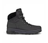 Ecco Herren Schwarze Leder-Wasserdichte Schnürstiefel - Rugged Track 25 EU42