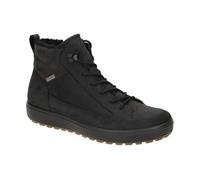 Ecco Wanderschuhe Soft 7 Tred High-Cut – Nubukleder, wasserdicht – Schwarz Herren Größe 47