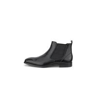 Chelseaboots ECCO "ECCO MELBOURNE", Herren, Gr. 45, schwarz, Leder, Basic, Schuhe Chelseaboots, Stiefelette, Business-Boots mit Stretcheinsätze (99968433-45) schwarz