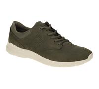 ECCO Sneaker Irving Low Lace (Nubukleder) dunkelgrün Herren, Größe Euro (US) 46