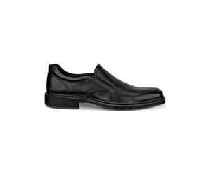 Ecco Leder-Slipper "Elliot" in Schwarz - Größe 43 | Herren Schuhe Halbschuhe