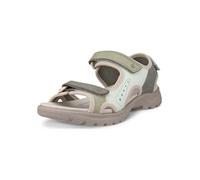 Ecco Leder-Wandersandalen "Onroads" in Khaki - Größe 39 | Damen Outdoor Sport Schuhe