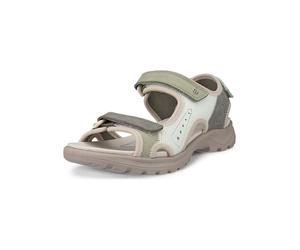 Ecco Leder-Wandersandalen "Onroads" in Khaki - Größe 41 | Damen Outdoor Sport Schuhe