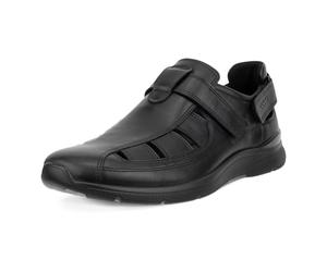 ECCO Ledersandale Irving Fisherman (Vollnarbenleder) schwarz Herren, Größe Euro (US) 44
