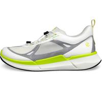 Sneaker ECCO "BIOM 2.2 M", Herren, Gr. 44, grün (weiß, neongrün), Textil, Lederimitat, sportlich, Schuhe, Halbschuh, Freizeitsneaker, Slipper mit Schnellverschluss (97009933-44) weiß, neongrün