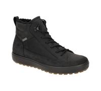 Ecco Wanderschuhe Soft 7 Tred High-Cut – Nubukleder, wasserdicht – Schwarz Herren Größe 47