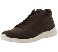 Sneaker ECCO "IRVING MID-CUT", Herren, Gr. 49, dunkelbraun, Nubukleder, Textil, unifarben, Schuhe Sneaker, Winterboots, High Top Sneaker, Stiefelette mit gepolstertem Schaftrand (69644960-49)