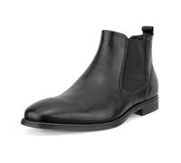 Chelseaboots ECCO "ECCO MELBOURNE", Herren, Gr. 43, schwarz, Leder, Basic, Schuhe Chelseaboots, Stiefelette, Business-Boots mit Stretcheinsätze (99968433-43) schwarz