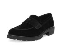 Ecco Metropole Vienna Schuhe schwarz Velour Loafer 231333 für Damen, schwarz, Größe 35 EU