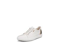 Ecco Modische Damen-Sneaker mit 7 Bindungen White/Pure White Gold Exclusive 39/39.5 EU