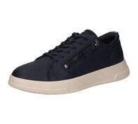 Ecco Sneaker Move Zip Lace – Premium-Leder, marineblau – Damen Größe 37