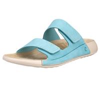 Ecco Damensandale Cozmo Flat Blau Größe 42