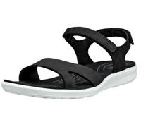 ECCO Sandale Cruise II 3 Strap (Nubukleder) schwarz Damen, Größe Euro (US) 38