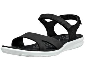ECCO Sandale Cruise II 3 Strap (Nubukleder) schwarz Damen, Größe Euro (US) 38