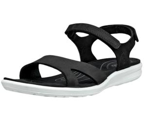 ECCO Sandale Cruise II 3 Strap (Nubukleder) schwarz Damen, Größe Euro (US) 40
