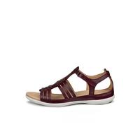 ECCO Sandale Flash Roman (Vollnarbenleder) burgundrot Damen, Größe Euro (US) 40