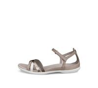 ECCO Sandale Flash X-Strap (Vollnarbenleder) claybraun/grau Damen, Größe Euro (US) 42