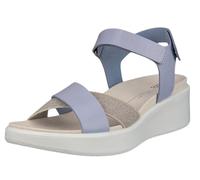 ECCO Sandale Flowt (Vollnarb und Nubukleder) blau Damen, Größe Euro (US) 38