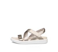 ECCO Sandale Soft (Premium-Leder) gold/beige Damen, Größe Euro (US) 39