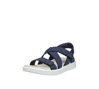 ECCO Women's SOFT SANDAL CROSS STRAP Blue 40