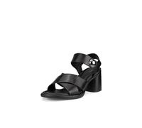 ECCO Sculpted 55 Luxe Damen-Sandalen mit Knopfabsatz, Schwarz, 37/37.5 EU