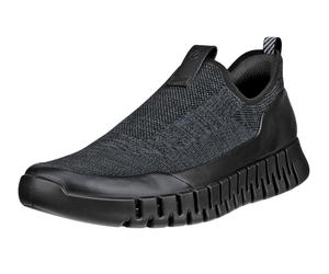 ECCO Sneaker Gruuv Easy-Slip (atmungsaktiv Textil) schwarz Herren, Größe Euro (US) 45