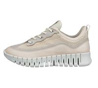 ECCO Sneaker Gruuv Lea (atmungsaktiv Textil) limestone Damen, Größe Euro (US) 37