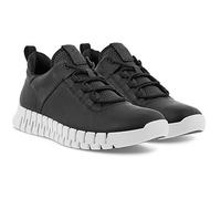 ECCO Sneaker Gruuv Lea (aus Nubukleder) schwarz/weiss Herren, Größe Euro (US) 46