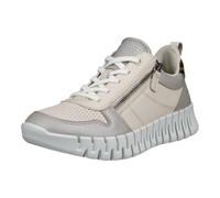 ECCO Sneaker Gruuv Zip Lace (Premium-Leder) beige/silber Damen, Größe Euro (US) 39